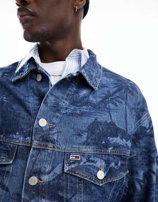Chaqueta de camionero extragrande con lavado medio Aiden de Tommy Jeans, 3 de 4