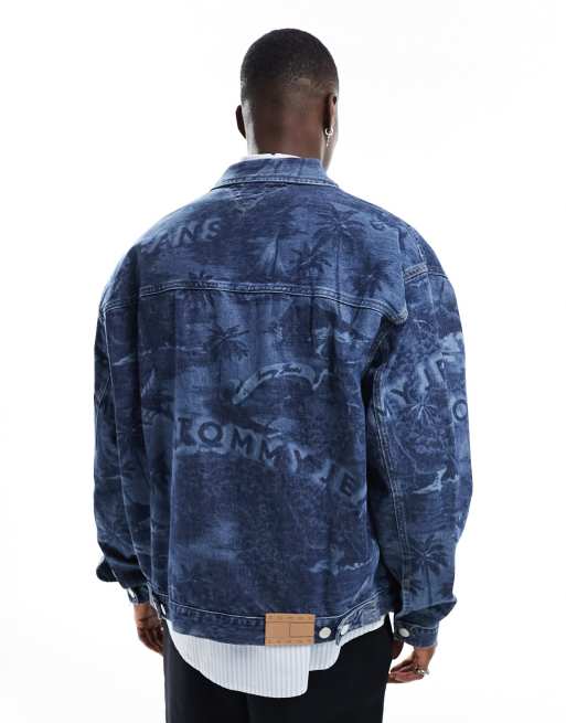 Chaqueta de camionero extragrande con lavado medio Aiden de Tommy Jeans, 4 de 4