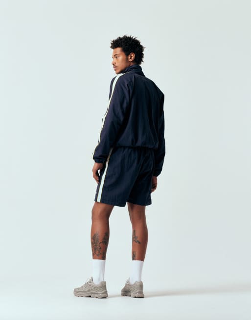 Chaqueta de chándal azul marino con cremallera de Prohibited, 4 de 5