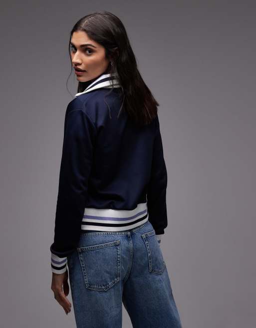Chaqueta de chándal azul marino de estilo deportivo de Lacoste (parte de un conjunto), 3 de 4