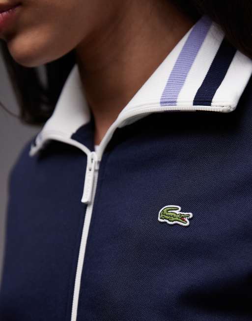 Chaqueta de chándal azul marino de estilo deportivo de Lacoste (parte de un conjunto), 4 de 4