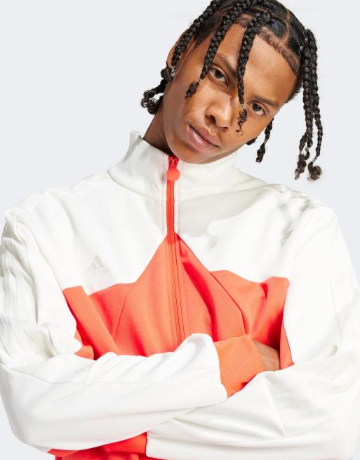 Chaqueta de chándal blanca Tiro de adidas