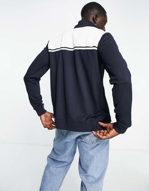 Chaqueta de chándal blanca y azul marino con cremallera de Sergio Tacchini , 2 de 4