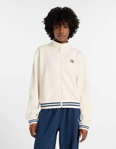 Chaqueta de chándal blanco permafrost de piqué Post Season de New Balance - view 1