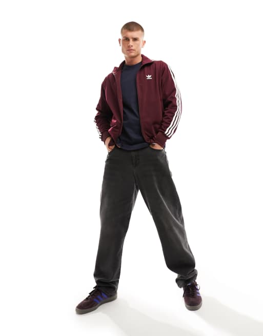 Chaqueta de chandal burdeos adicolor de adidas Originals