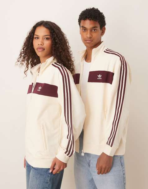 Chaqueta de chándal color crema de estilo retro de adidas Originals - view 1