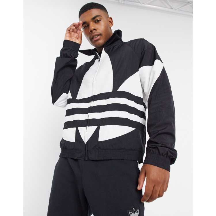 de chándal en negro logo grande de adidas | ASOS