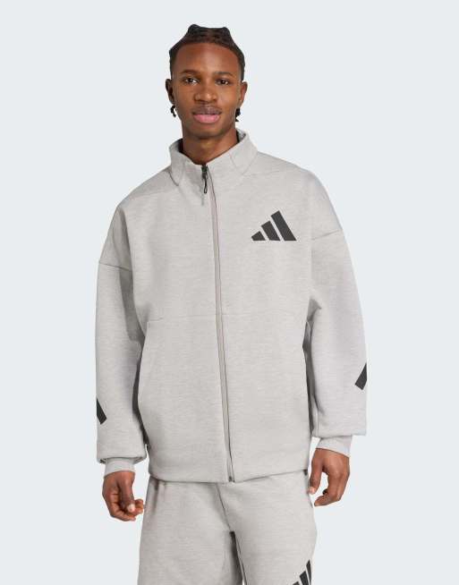 Chaqueta de chándal gris medio jaspeado adidas Z.N.E. de adidas Performance