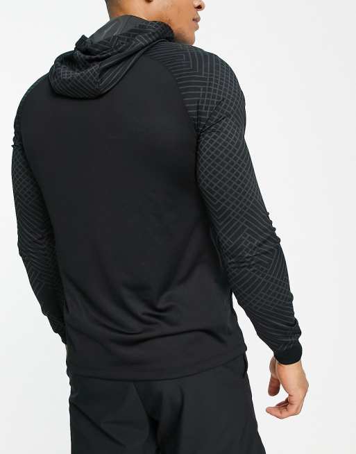 Chaqueta de chándal negra con capucha Strike de Nike Football, 3 de 4