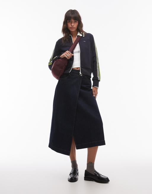 Chaqueta de chándal negra con cremallera y detalle a rayas de Lacoste , 2 de 4