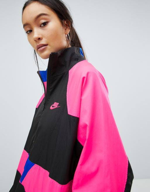 Chaqueta nike best sale rosa y negra