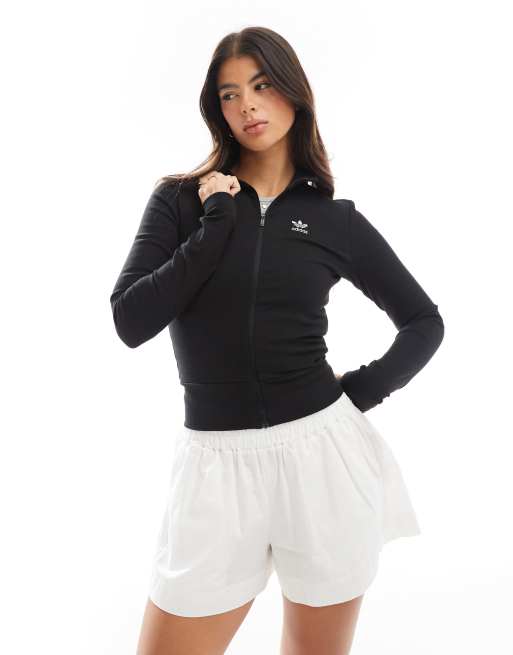 Chaqueta de chándal negro sombrío Essentials de adidas Originals