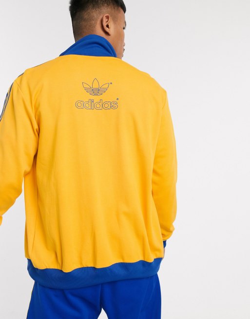 Chaqueta de chándal retro en dorado de adidas Originals