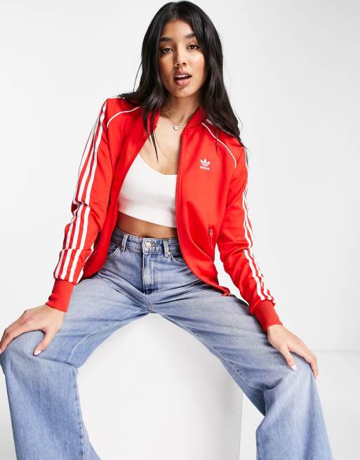 Privilegio filete Odiseo Chaqueta de chándal roja adicolour de adidas Originals | ASOS