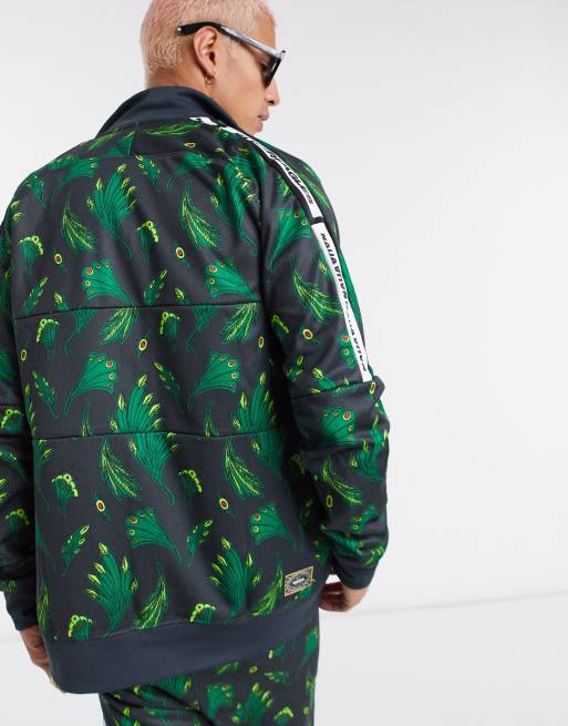 Sano Teoría de la relatividad Mona Lisa Chaqueta de chándal verde con estampado de Nigeria Anthem de Nike Football  | ASOS