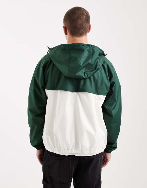 Chaqueta de chándal verde oscuro y blanca Windrunner de Nike, 3 de 5