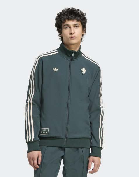 Chaqueta de chándal verde sombra con diseño del Juventus Terrace Icons de adidas Originals - view 1