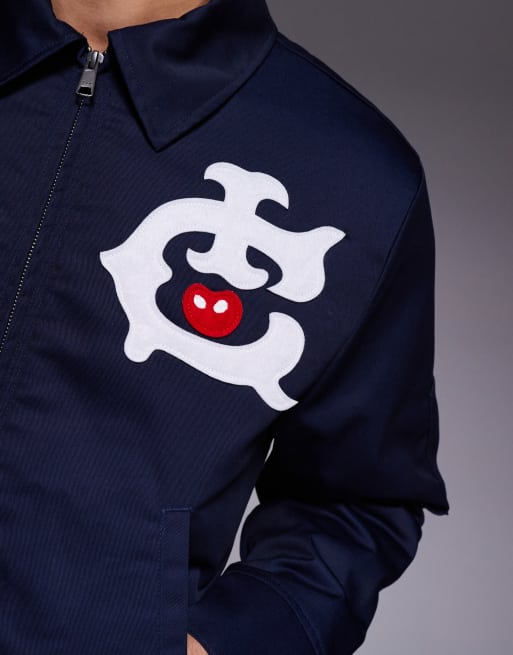 Chaqueta de entrenador azul marino con logo de ICECREAM, 5 de 5
