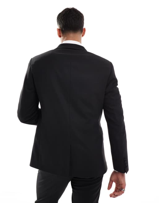 Chaqueta de esmoquin negra de corte slim de ASOS DESIGN, 4 de 5
