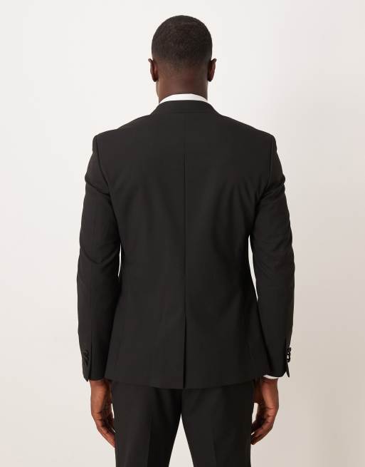 Chaqueta de esmoquin negra entallada de ASOS DESIGN, 5 de 5