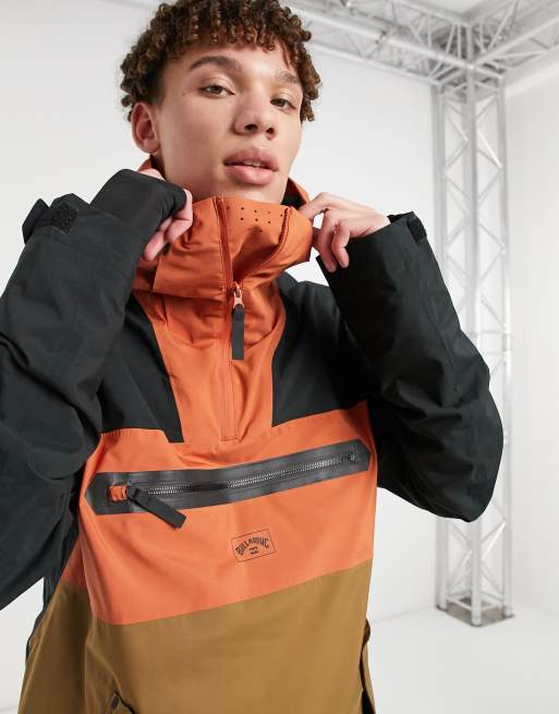 Chaqueta de esqu negra y naranja Quest de Billabong ASOS