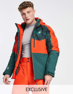Chaqueta de esquí verde helecho y ámbar luminoso Supernova de Dare 2b