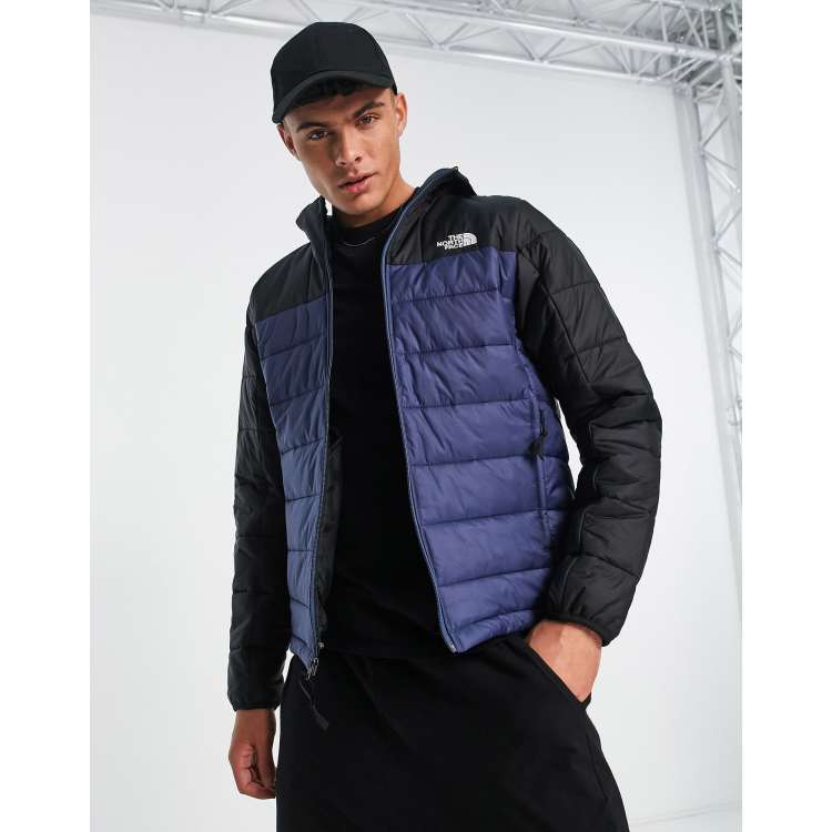 Chaqueta de plumas azul marino y negra con relleno sintético exclusiva en  ASOS de The North Face | ASOS