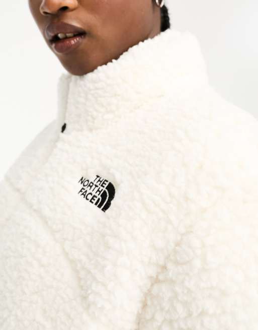 Chaqueta de plumas color crema de borreguito 2000 de The North Face, 4 de 4
