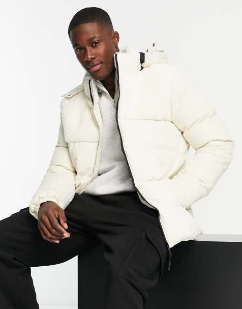 Chaqueta de Plumas Blancas para Hombre ASOS