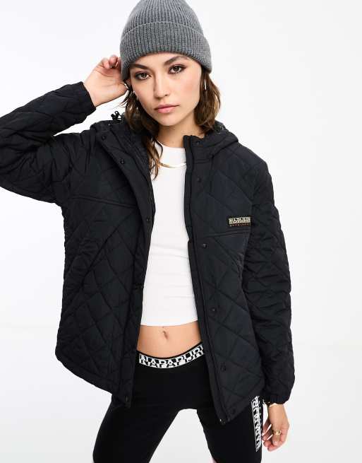 Chaqueta de plumas corta negra acolchada Epoch de Napapijri