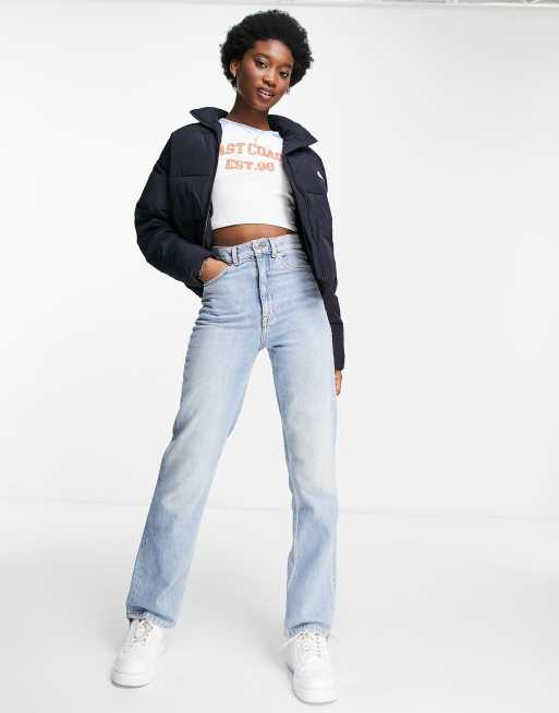 Chaqueta de plumas corta negra exclusiva en ASOS de Quiksilver, 3 de 4