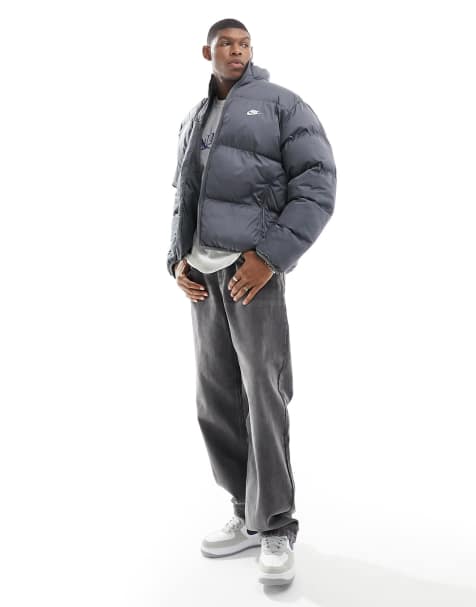 Chaqueta de plumas gris oscuro Club de Nike - view 1