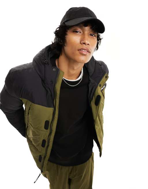 Chaqueta de plumas negra y verde Outdoor Archive de Timberland, 2 de 4