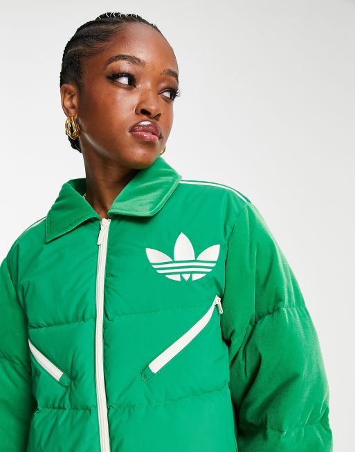 Chaqueta de plumas de terciopelo adicolor de adidas Originals | ASOS