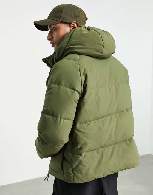 Chaqueta de plumón caqui con bolsillos premium de adidas Outdoor, 4 de 4