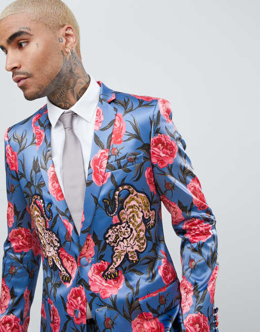 Trajes de hombre online flores