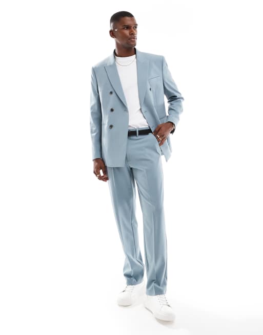 Chaqueta de traje azul claro de corte estándar de ASOS DESIGN, 5 de 5