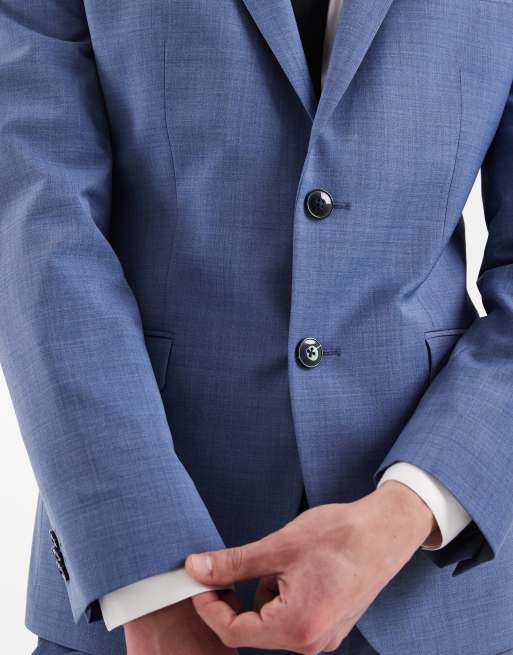 Chaqueta de traje azul claro de corte slim Arti Hesten de HUGO Red (parte de un conjunto), 4 de 5