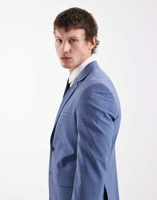 Chaqueta de traje azul claro de corte slim Arti Hesten de HUGO Red (parte de un conjunto), 5 de 5