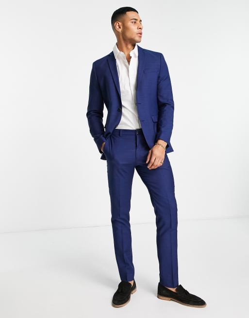 Chaqueta de traje azul luminoso de corte slim de Jack & Jones Premium, 3 de 4