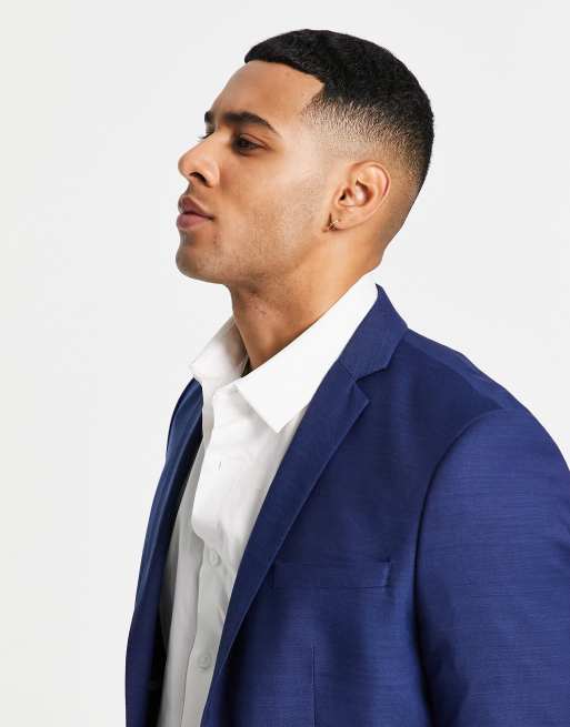 Chaqueta de traje azul luminoso de corte slim de Jack & Jones Premium, 4 de 4