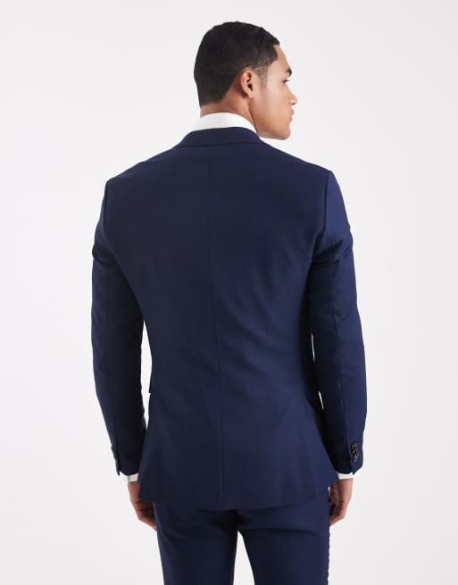 Chaqueta de traje azul marino oscuro de corte superslim de Jack & Jones, 3 de 5