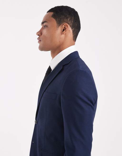 Chaqueta de traje azul marino oscuro de corte superslim de Jack & Jones, 4 de 5