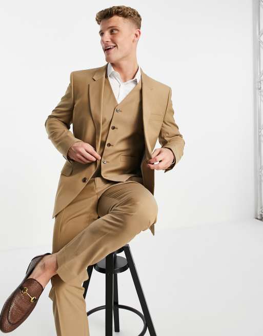 Traje color camel hotsell