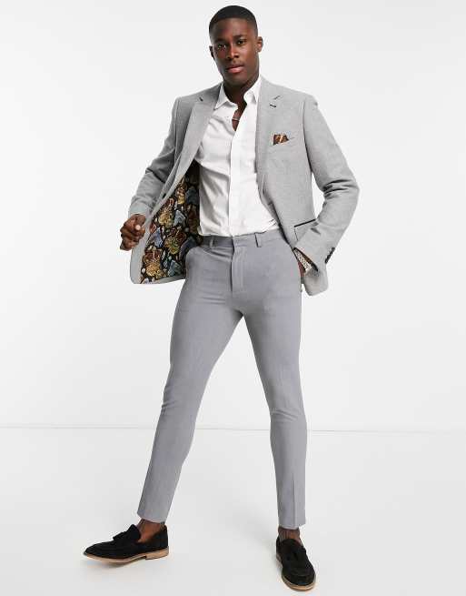 Harry Brown Traje Chaqueta Cuadro Vichy Traje De Piezas