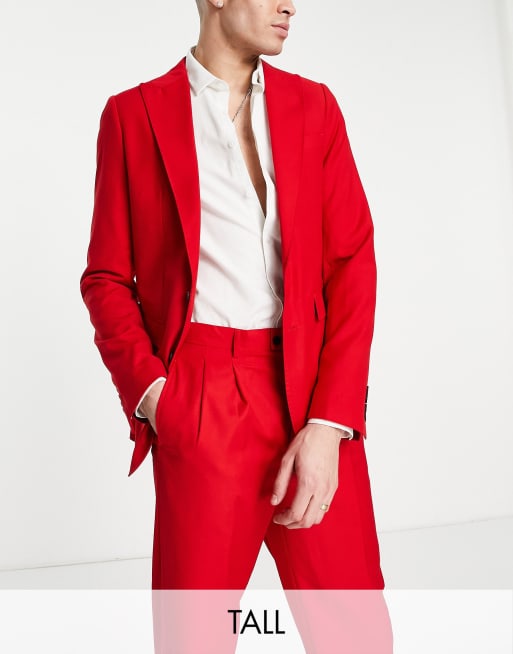 Chaqueta de traje de corte holgado con solapas anchas de Devil's Advocate Tall