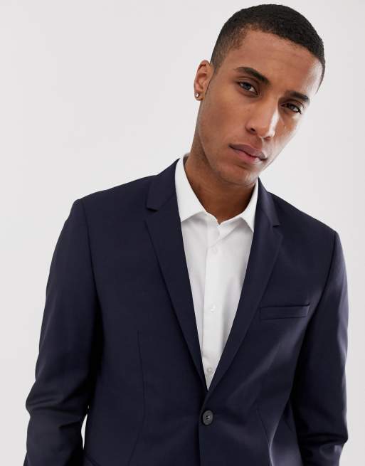 Chaqueta de traje de corte slim de Calvin Klein, 3 de 4