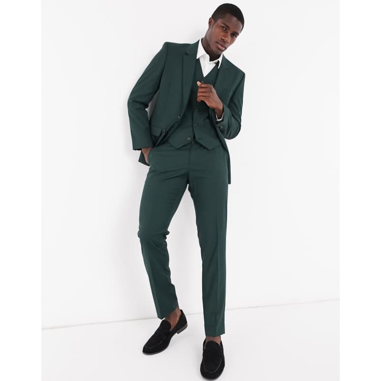 Traje de best sale chaqueta verde hombre