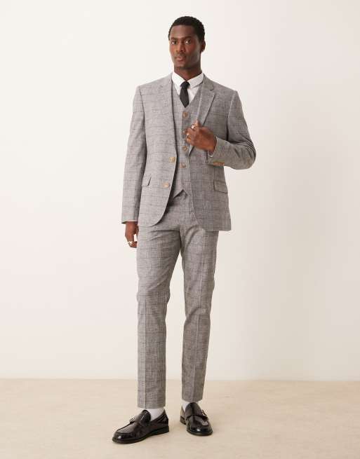 Zapatos Marrones Zapatillas Para Traje Gris Grey Suit Trajes