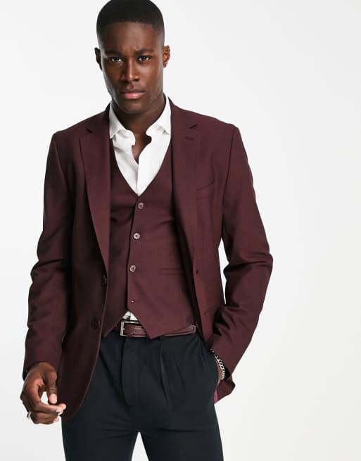 Chaqueta de traje marrón entallada de Bolongaro Trevor